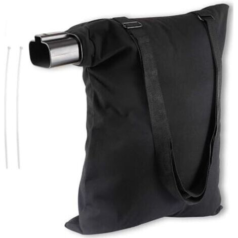 Sac d'aspirateur de rechange pour souffleur de feuilles Black & Decker BV2900 BV3100 – Mélange de coton et de polyester, fermeture éclair en bas, nettoyage de cour et jardin