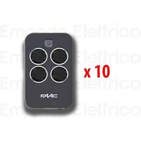Télécommande FAAC 10 x 4 canaux XT4 433 RC 787456 (1/3)