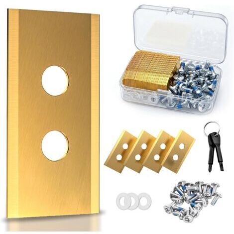 Lot de 48 lames de rechange pour tondeuses à gazon, fabriquées en alliage de carbure de titane pour une coupe précise, lames pour LUBA 1, Luba mini, Yuka mini, ainsi que pour AWD (1/5)