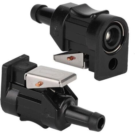 Connecteur de conduite de carburant hors-bord, 1 paire de connecteur de conduite de tuyau d'essence Barb femelle pour moteur 8mm Hors-bord 6E5-24305-06-00 (1/5)