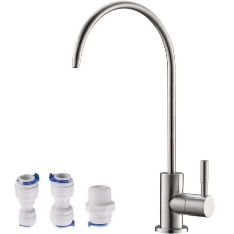 RO Robinet de filtre à eau, robinet d'eau potable compatible avec la plupart des systèmes de filtration d'eau, robinet à osmose inverse de cuisine, robinet d'évier de bar, robinet filtrant