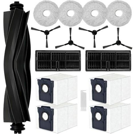 Kit D'accessoires pour Dreame L10s Pro Ultra Heat/ L10s Ultra Gen 2,pour Dreame X30 Ultra/Mova E30 Ultra,1 Brosse Principale,4 Sacs à Poussière,4 Serpillere,2 Filtres, 4 Brosse Latérale (1/5)