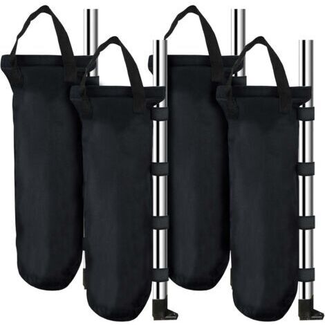 4 Sacs de Sable - Utilisés pour Augmenter Le Poids de la Jambe des Tonnelles Pop-Up, Tentes de Jardin, Parasols, Trampolines (1/4)