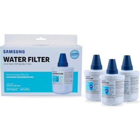 Compatible avec les filtres à eau et à glace pour réfrigérateur Samsung, filtration par bloc de charbon pour une eau potable propre et claire, DA29-00003G, lot de 3 (1/4)
