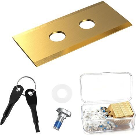 Lame Robot Tondeuse, 36 Lames de Rechange en Titane pour Tondeuses Robots Mammotion - Kit Complet avec Vis de Sécurité, Rondelles en Plastique et Tournevis, Compatible avec LUBA & YUKA (toutes séries) (1/5)