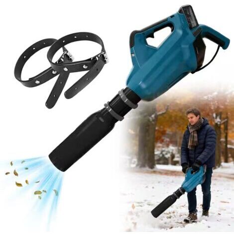 Accessoire De Souffleur De Feuilles, Amplificateur de Flux d'air, Extension de souffleur en métal, Extension de souffleur de Feuilles, Extension de buse Turbo, pour Le Nettoyage De La Cour, Pelouse