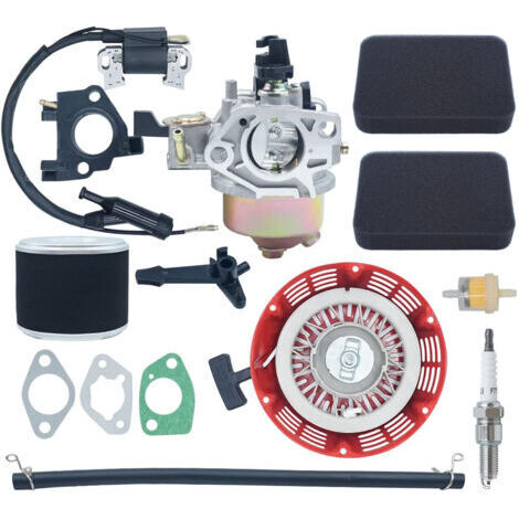 Kit de carburateur pour Honda GX390 GX340 avec filtre à air, démarreur à rappel, bougie d'allumage, bobine d'allumage 13HP 11HP, kit de carburateur pour moteur 4 temps 16100-ZF6-V01 (1/5)