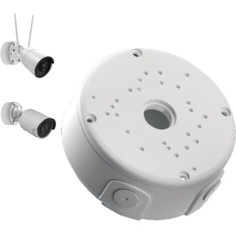 Boîte de jonction de base de 120 mm de profondeur pour caméras de sécurité, boîte de gestion des câbles pour caméras IP CCTV dôme et Bullet, boîte de montage pour systèmes de caméra WiFi (1/5)