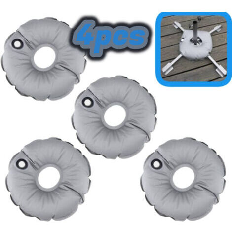 Sac de Poids de Base de Drapeau - Sac pour Poids de Base Drapeau pour Support de Parapluie extérieur pour marché avec Base de Parasol pour Plage/4 pièces (1/4)
