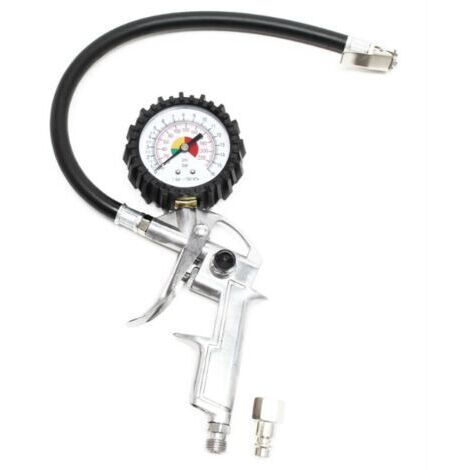 Pistolet de gonflage Air comprimé 0-16 bars Jauge de pression Air Pneu de voiture Moto Pneumatique (1/3)