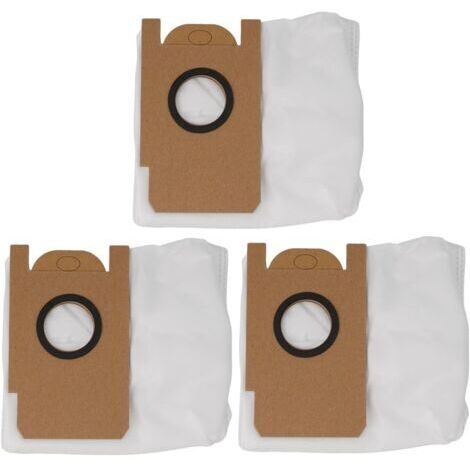 Lot de 3 sacs à poussière de rechange pour aspirateur robot Imou L11 Pro, kit de sacs filtrants haute efficacité, facile à installer (1/5)