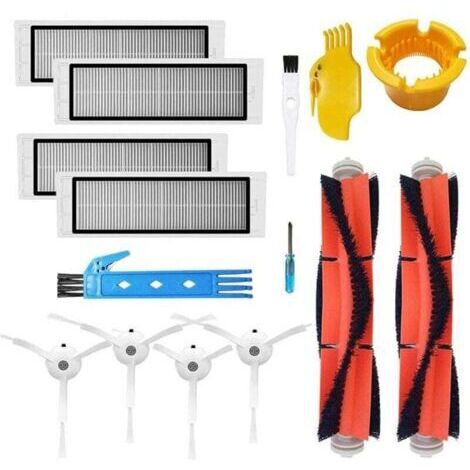 Kit accessoires pour XIAOMI MI Robot S6 S60 S65 S5 Max T6 Pièces de Rechange d&39aspirateur 2 Brosse Principale 4 Brosse latéral (1/4)