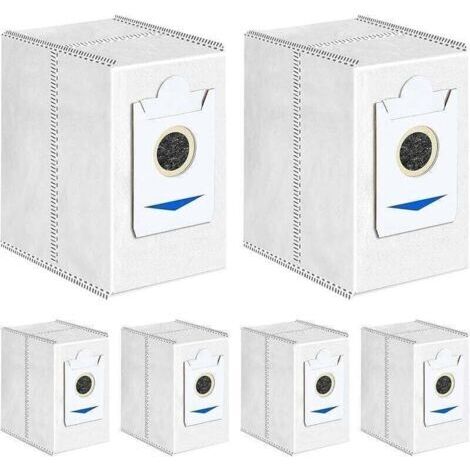 6 Sacs de rechange pour Ecovacs DEEBOT T30 Pro Omni, XU, T30 Omni Robot Aspirateur Accessoires, 3,4L Grande Capacité Sacs à Poussière Pièces de R - (1/4)