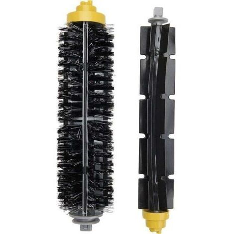 2 articles rouleaux principaux, XU, Pour iRobot Roomba série 600 et 700. Brosse pour iRobot Roomba multifonction en poils et silicone - (1/4)