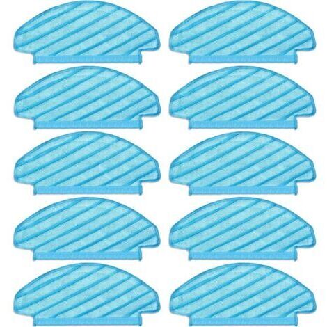 (10 pièces) Tampons de vadrouille lavables et réutilisables pour aspirateur T8/ T8+/ T8 AIVI/ Série T8/ N8 Pro, chiffons de vadrouille, lingettes de nettoyage durables (1/4)