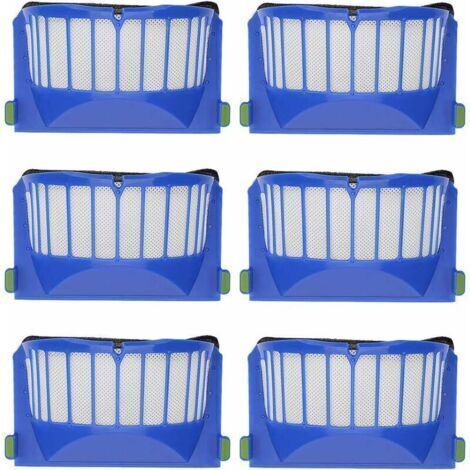 Lot De 6 Filtres De Rechange Pour Aspirateur Irobot Roomba 600 605 610 620 630 650 660 (1/5)
