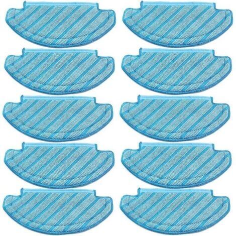Lot de 10 serpillères pour Robot aspirateur Ecovacs Deebot Ozmo T8 AIVI T8 Max and T8 Series/ N8 Pro (1/4)