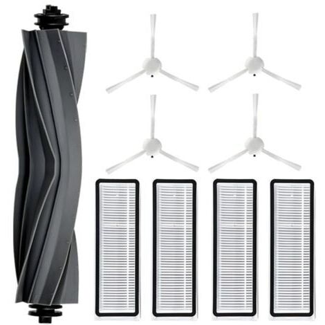 Accessoires pour Dreame L10s Ultra, L10 Ultra, L10 Prime, 1 Brosse Principale, 4 Filtres, 4 Brosses Latérales pour Dreame L10s Ultra, Pièces de Rechange pour Dreame L10 Ultra Aspirateur Robot (1/4)