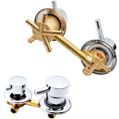Mitigeur Douche 5 Sorties Laiton Poli Entraxe 10 Cm 12 5 Cm Robinet Cabine De Douche (1/4)