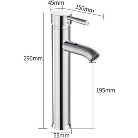 Robinets De Cuisine Acier Inoxydable Chrome Mitigeur Monotrou Robinet De Lavabo Robinets D'évier De Salle De Bain Robinet Monté Sur Le Pont Du Bassin Décoration D'intérieur (1/4)