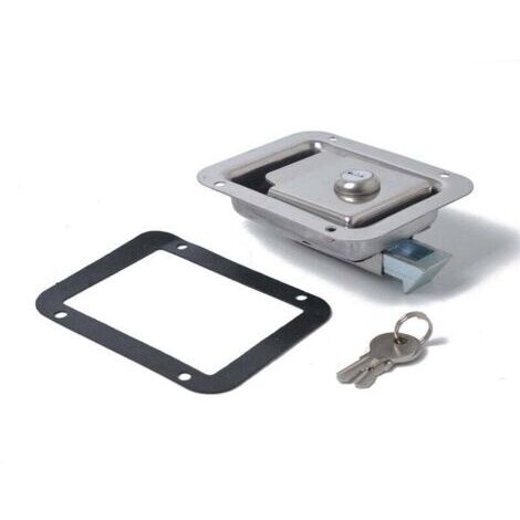 Loquets de Porte de Serrure de VR pour Montage Affleurant pour Boîte à Outils en Acier Inoxydable avec 2 Clés (1/4)