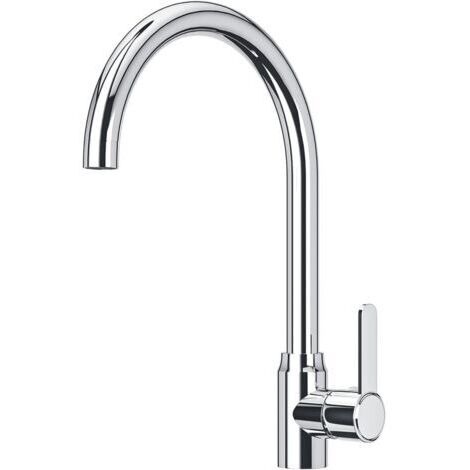 Robinet de cuisine mitigeur chaud et froid – Acier inoxydable – Double tuyau 360° – Bubbler pour adoucir et filtrer l'eau (1/4)