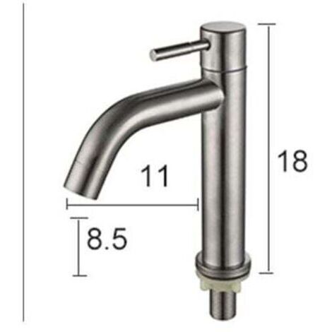 Robinet Lavabo,Salle Bain avec Haut Mitigeur Lavabo pour Lavabo ou Vasque de Salle Bain, Chaude et Froide Réglable de Mitigeur Lavabo,Laiton Chromé (1/2)