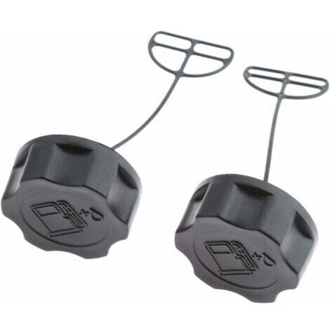 Bouchons de Réservoir de Carburant Bouchon d'Essence Carburant pour Tondeuse à Gazon,Débroussailleuse ,2pcs (1/4)