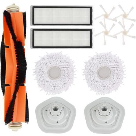 Kit d'accessoires de Rechange pour Aspirateur Dreame Bot W10/W10 Pro, 1 Brosse Principale, 2 filtres, 4 brosses latérales, 2 serpillères et 2 Support (1/4)