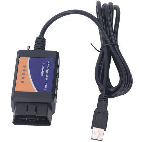 Outil de diagnostic automobile pour ELM327 PIC18F25K80 avec CD, prend en charge tous les protocoles OBD2, adapté pour Ford (1/5)