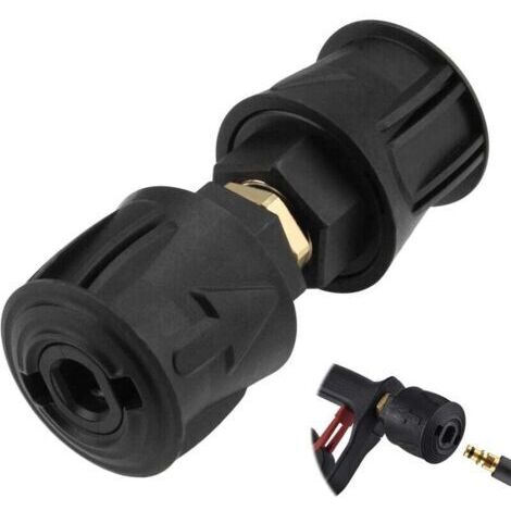 Raccord de tuyau de nettoyeur haute pression M22 14 mm Quick Connect Adaptateur,Compatible avec Karcher K2-K7 Tuyaux à Raccord Rapide Adaptateur de Tuyau de Nettoyeur Haute Pression (1/4)