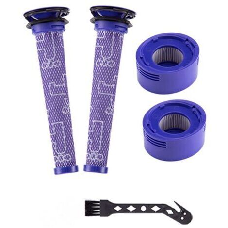 Rebirthcare Filtres de Rechange pour Aspirateur Dyson V7 V8 Absolute, 2 post-filtres et 2 pré-filtres (1/3)