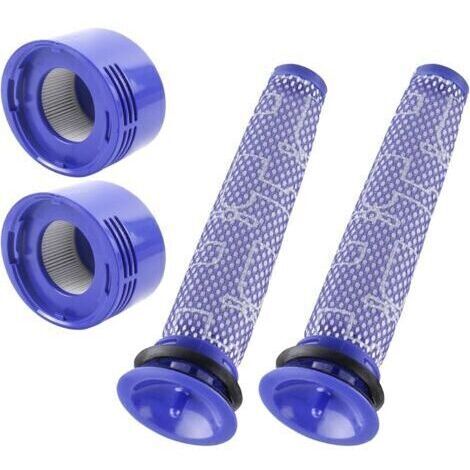 Filtres V7 V8 de remplacement pour Dys V7/V8 Absolute, Dy Animal, dy Motorhead - 2 Post-Filtres + 2 Pré-Filtre (1/5)
