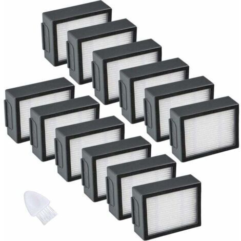 Lot de 12 filtres compatibles avec iRobot Roomba e/i Series Filtre de rechange haute performance - Accessoires pour aspirateur e5 e6 i3 i4 i6 i7 i7+ i8 i8+ (1/5)