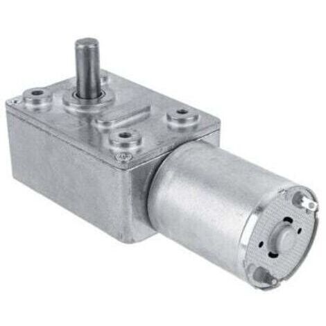 Motoréducteur réversible, moteur à engrenage à vis sans fin Turbo élevé de moteur de réduction de vitesse de 12V DC(5RPM) (1/4)
