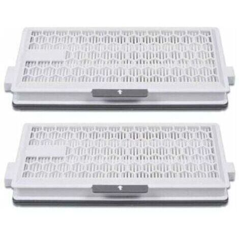 Lot de 2 filtres HEPA Airclean Plus 50 pour aspirateur Miele Complete C3 Powerline, S8340,Air Clean SF-HA 50 pour Complete C2 C3 Compact C1 C2-2,Lot de 2 pièces de rechange (1/5)