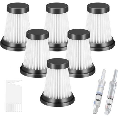 Lot de 6 filtres HEPA pour MOOSOO K12, K12 Pro, K13 Aspirateur sans fil, pour Genius Invictus One 1.0 X7, 2.0 Pièces de rechange pour aspirateur Filtre Filtres de nettoyage ménager (1/5)