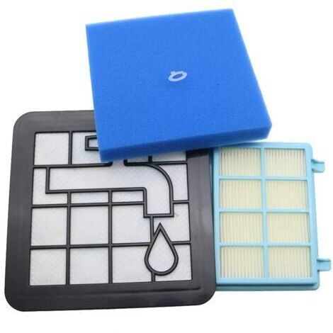 Kit de filtres lavables en mousse pour aspirateur Philips Power Pro Compact FC9331/09, FC9332/09, FC8010/01, FC8010 (1/5)