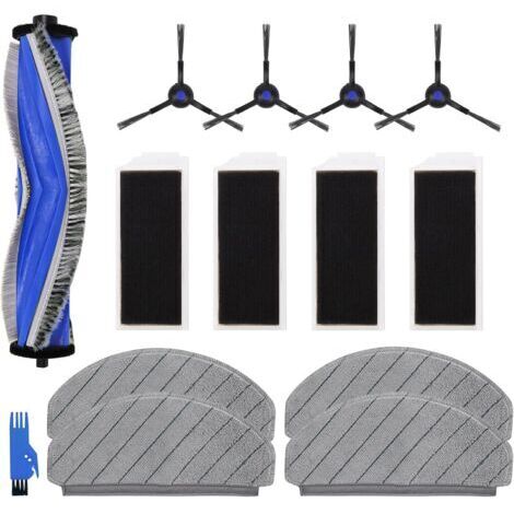 Accessoires de Rechange N20 Compatibles avec ECOVACS DEEBOT N20, N20 Plus, N20 Pro Plus Robot Aspirateur, 1 Brosse Principale, 4 Filtres, 4 Brosses Latérales, 4 Chiffons de Nettoyage (1/5)