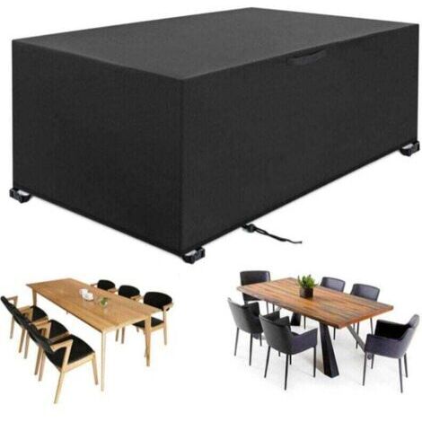 Housse Salon de Jardin Exterieur 242 x 162 x 100cm 420D Oxford Housse Table de , XU,Jardin Bache Salon de Jardin Imperméable Résistant à la Vent Pluie UV Déchirure - (1/4)