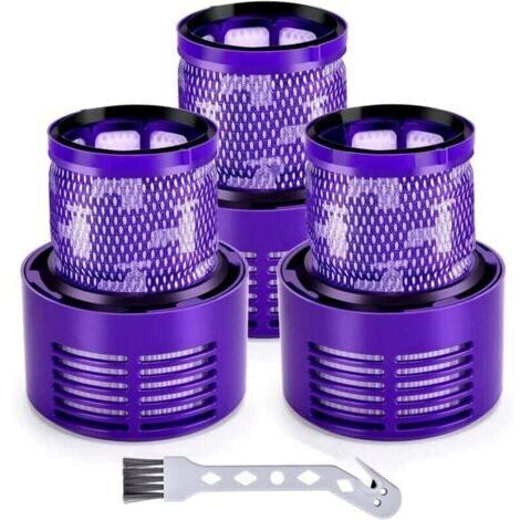 Lot de 3 filtres V10 pour Dyson V10 Animal V10 Absolute V10 Total Clean V10 Cyclone SV12 Filtres de de rechange lavable pour (1/4)