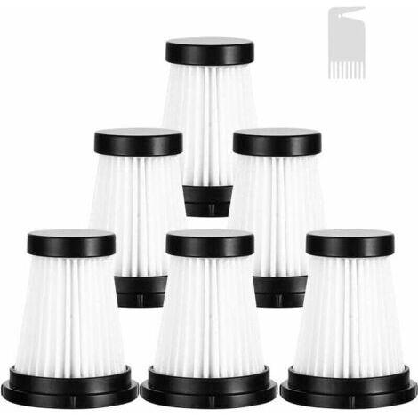 6 filtres de remplacement et 1 brosse de nettoyage pour aspirateur sans fil Moosoo K12 K12 PRO K13 (1/4)