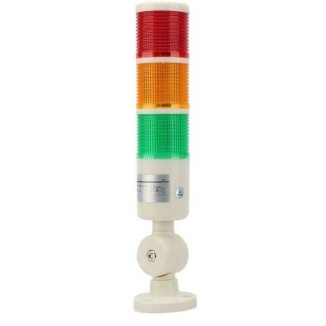 Indicateur LED Avertissement Machine CNC Rouge Vert Orange Signal Lumineux 24V DC (1/4)