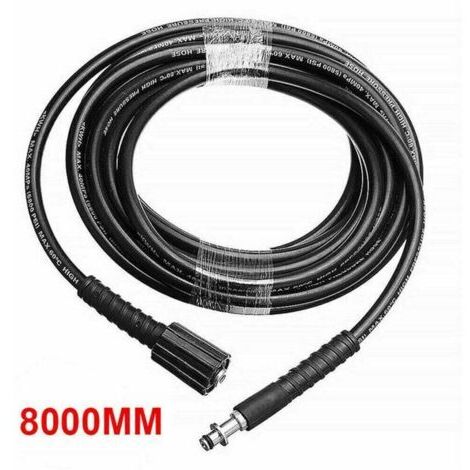 Convient pour Karcher K3 K4 K5 6M / 8M / 10M tuyau de pulverisation de tuyau de nettoyage sous pression 8M - gris Reportez-vous au style et à la taille du connecteur pour acheter (1/4)