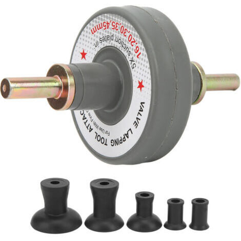 Outil de rodage de soupape universel avec 5 plaques d'aspiration, 1000 à 1250 tr/min pour le meulage de petit moteur (1/4)