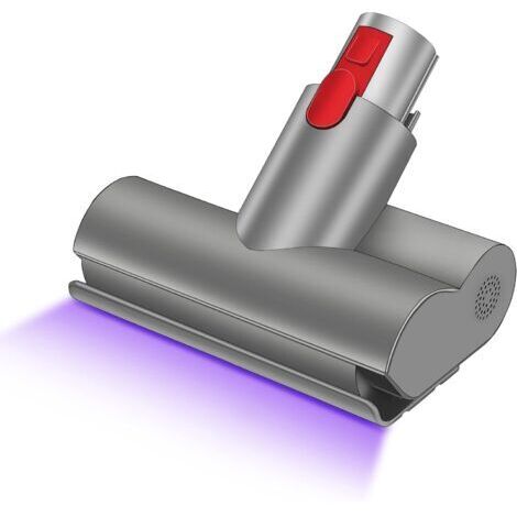 Brosse de matelas Mini Turbo motorisée compatible pour Dyson V7 V8 V10 V11 V15 Brosse à libération rapide pour canapé siège fauteuil UV LED élimine les bactéries et les allergènes (1/4)