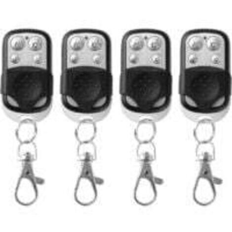 Télécommande universelle 433,92 MHz – Lot de 4 pièces – Compatible garage et portail – Portée 50 mètres – Cloneur de télécommandes (1/5)