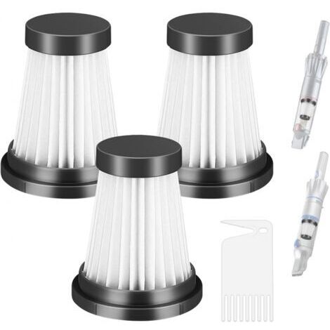 Lot de 3 filtres HEPA pour MOOSOO K12, K12 Pro, K13 Aspirateur sans fil, pour Genius Invictus One 1.0 X7, 2.0 Pièces de rechange pour aspirateur Filtre Filtres de nettoyage ménager (1/5)