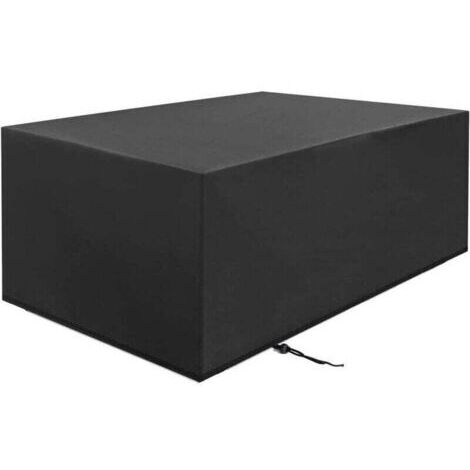 Housse Salon de Jardin, XU,Housse de Table Jardin Rectangulaire,Couverture de Protection Meubles Imperméable Anti-UV,210D PVC Tissu Oxford Bache Exterieur (213x132x74cm) - (1/4)
