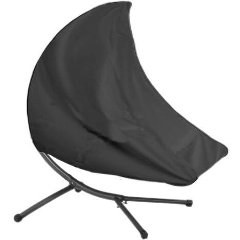 Funda para tumbona colgante, funda para tumbona colgante 420D, impermeable, resistente al viento y a los rayos UV, color negro (1/5)
